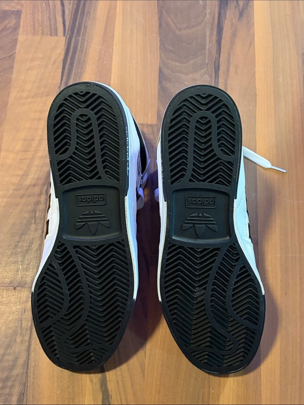 adidas White and Black High-Top Sneakers